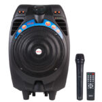 Akai SS023A-X10 Φορητό ηχείο Bluetooth με ενισχυτή, USB, SD, FM, ασ. μικρόφωνο και ρόδες  50W RMS